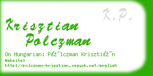 krisztian polczman business card